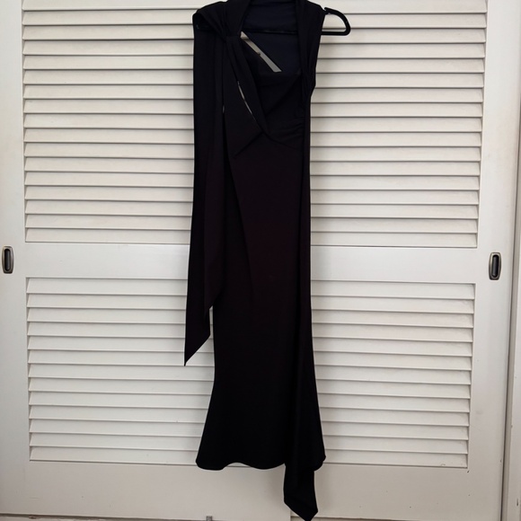 The Attico Black Sam Midi Dress - Picture 3 of 8